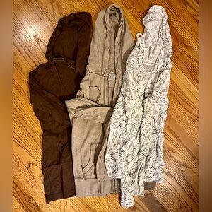 Bundle of 3 hooded tops